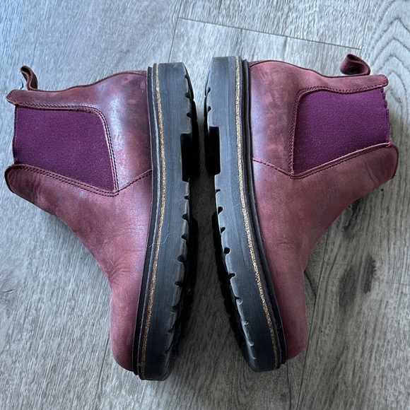Birkenstock Stalon Women's Burgundy Ankle Boots - Picture 3 of 6
